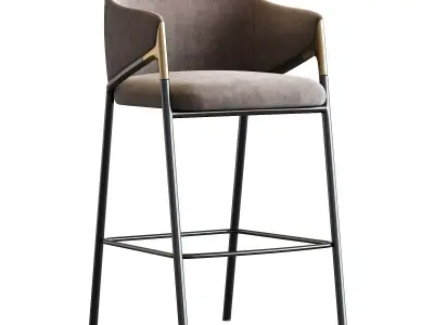 Euler Counter  Bar Stool Set of 2 3D model