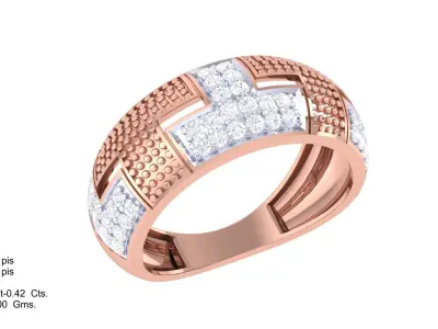 Women Ring  Render 3dm STL OBJ FBX Details 3D print model 135