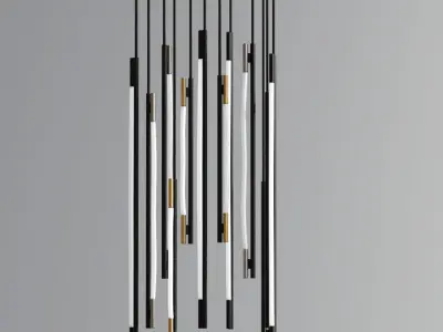 Modern Ceiling Suspension Pendant Collection 02 3D model