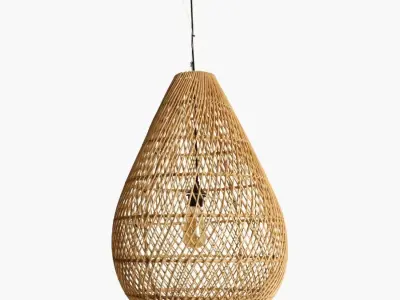 bamboo lamp 36 3D model