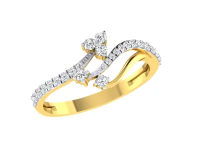 Women Ring  Render 3dm STL OBJ FBX Details 3D print model 88