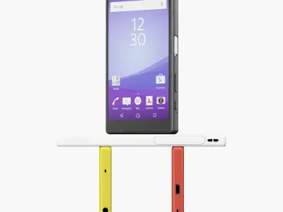 Sony Xperia Z5 Compact Low-poly 3D model