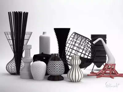 3D Models Vases Collection 3D model