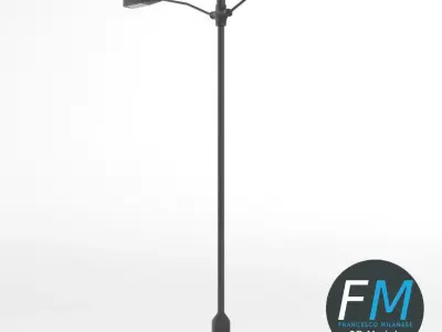 Double street light 3D model