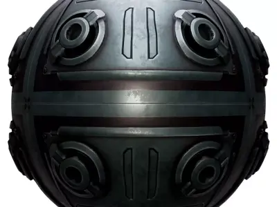 PBR Seamless Sci-Fi Texture 01 FREE SAMPLE Free low-poly 3D model