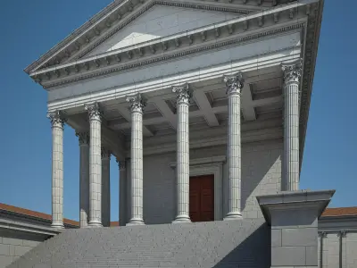 Roman Temple 3D model