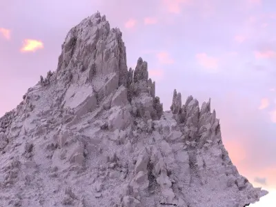 Spain Rock Formation 3D model