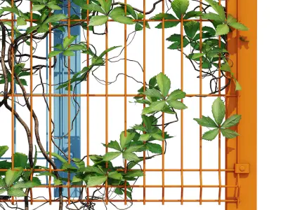 Ivy wall eight 3D model