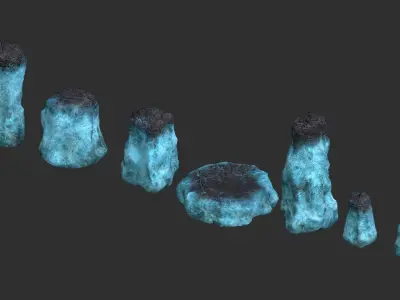 Rock Set 05 - Magic 3D model