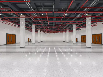 Exhibition Hall interior 7  3D model