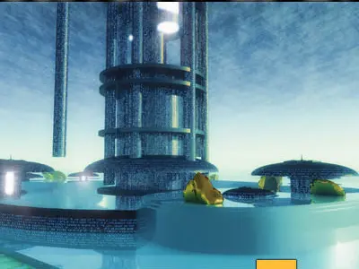 Sci Fi City Futuristic Architecture E3 E4 3D model