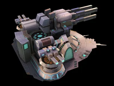 Machinery - Turret 03 3D model
