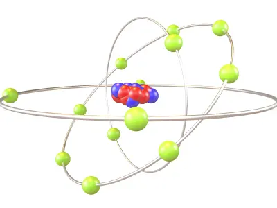 Aluminium Chemical Element v2 003 Low-poly 3D model