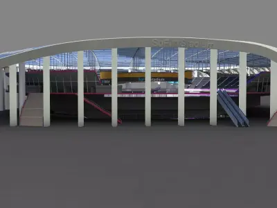 Sofi Stadium California 3d Model 3D model