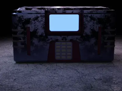 sci-fi box 3D model get