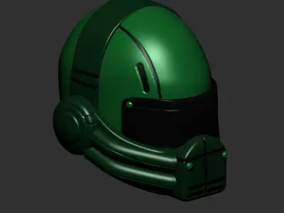 helmet high poly sculpt 3d printable  3D model 100