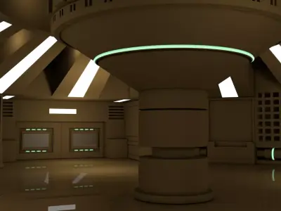 Sci Fi Interior  3D model