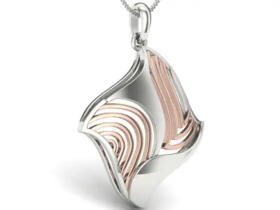 Women pendant 3dm render detail  3D print model