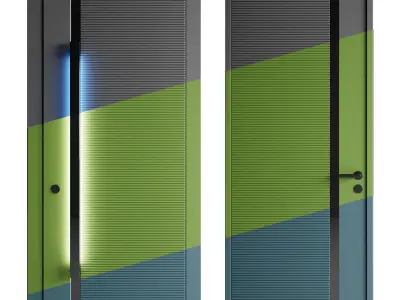 Entrance and interior door 3D model