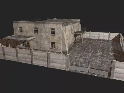 old building  Low-poly 3D model