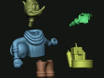 WOODY WOODPECKER ASTRONAUT 3D print model