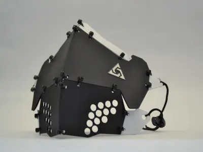 Techwear Cyberpunk Mask Puck 3D Model STL 3D print model