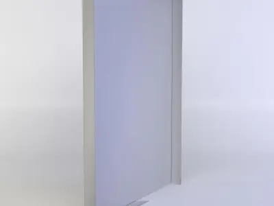 Window sheet of paper Low-poly 3D model