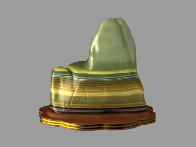 nature quartz rock rocks stone cliff  energystone ruby 3D model