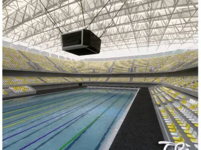 INDOOR OLIMPIC POOL II 3D model