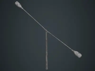 Street Light 8B Low-poly 3D model