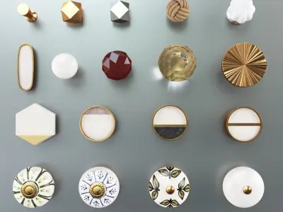 Zara Home Cabinet Door Knobs Set 3D model