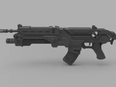 Scifi gun 3D model order
