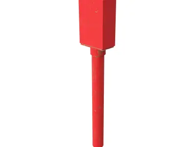 Retro Fire Alarm 3D model