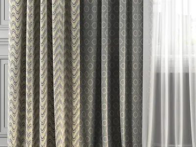 Curtain Set 225 3D model
