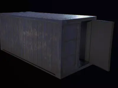 Container shipping Free low-poly 3D model