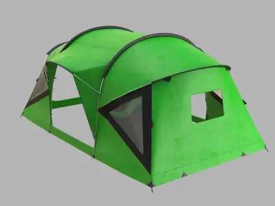 Tent Light Green 3D model