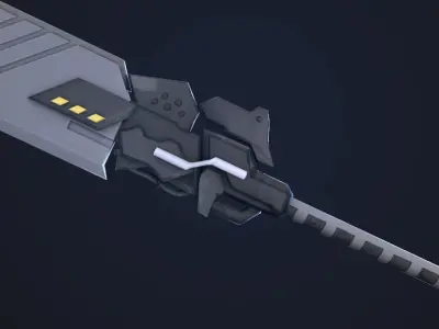 Type-4O Blade NieR Automata Low-poly 3D model