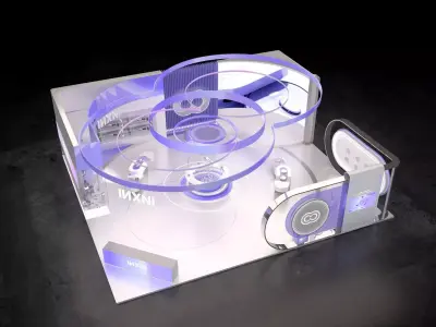 Robotic Vacuum Cleaner Exhibition Booth Design 3D model