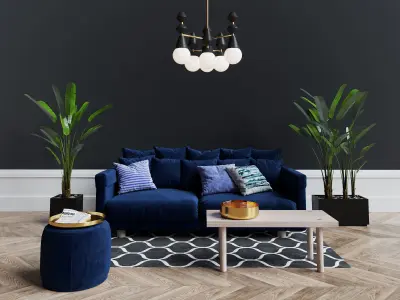 Dome chandelier V6 3D model