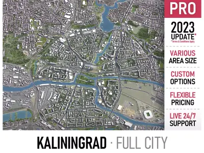 Kaliningrad  Low-poly 3D model
