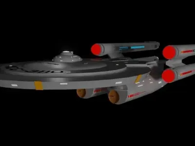 Proxima Class Battleship TOS Era 3D model