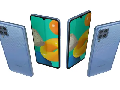 Samsung Galaxy M32 Light Blue 3D model