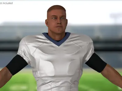  American Football Player A-Pose Fur 