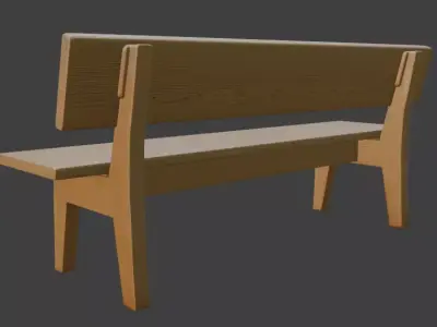 Classic Park Bench 3D Model 3D model order