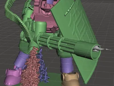 Lancer-IPS-Northstar Drake Articulated 3D print model