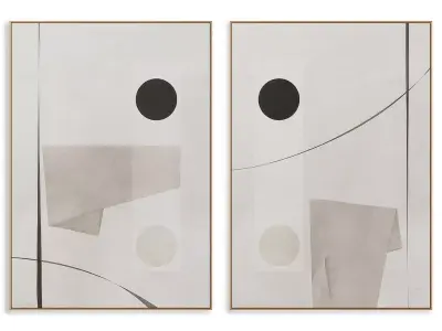 Abstract Painting Frame set 3D model 878