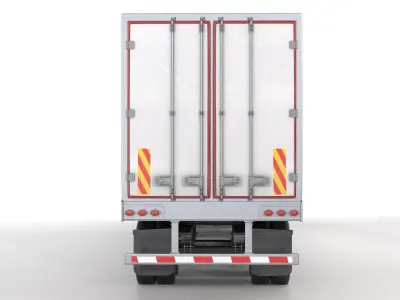 Generic Semi Trailer Truck 02 3D model