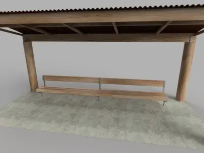 Park Beach Shelter  3D model