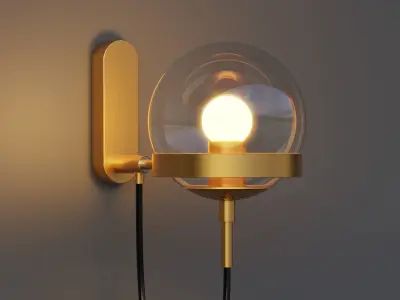 Xavier Vintage Wall Lamp 3D model