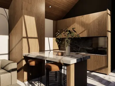 CASA MODERNA - MODELO 3D COMPLETO - INTERIOR Y EXTERIOR 3D print model